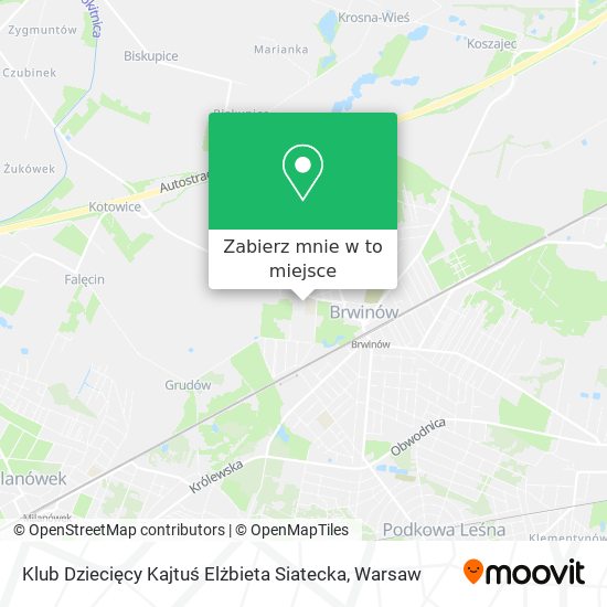 Mapa Klub Dziecięcy Kajtuś Elżbieta Siatecka