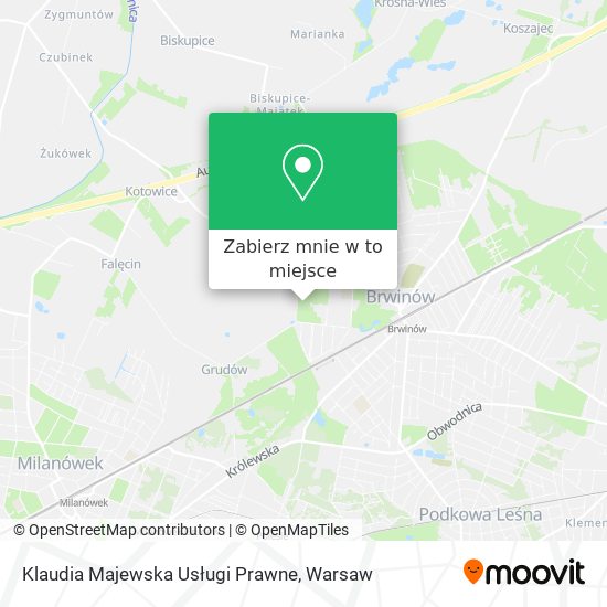 Mapa Klaudia Majewska Usługi Prawne