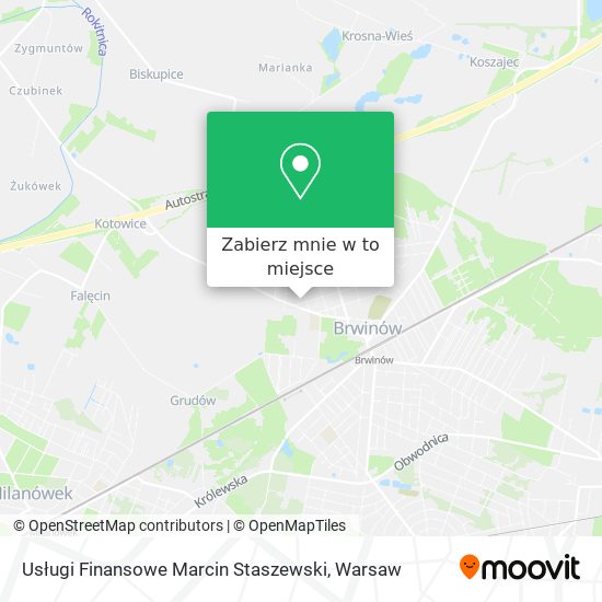 Mapa Usługi Finansowe Marcin Staszewski