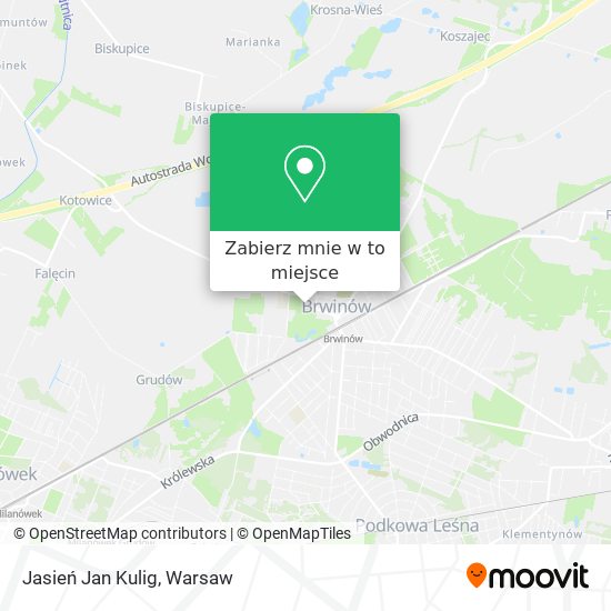 Mapa Jasień Jan Kulig