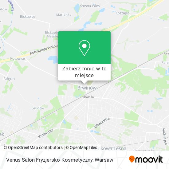 Mapa Venus Salon Fryzjersko-Kosmetyczny