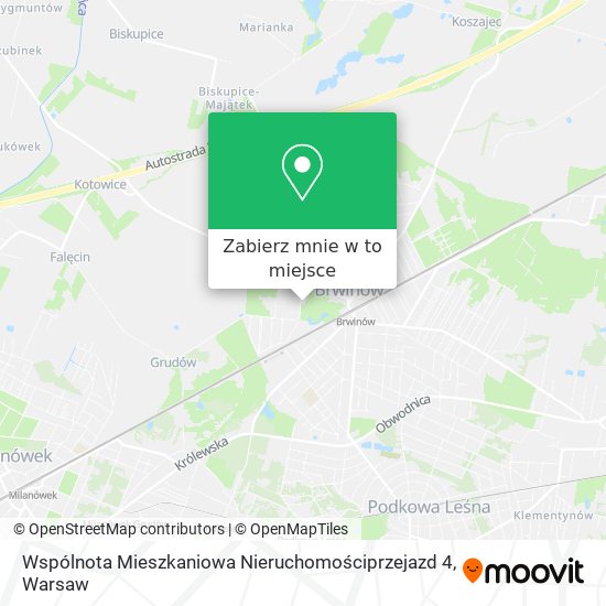 Mapa Wspólnota Mieszkaniowa Nieruchomościprzejazd 4