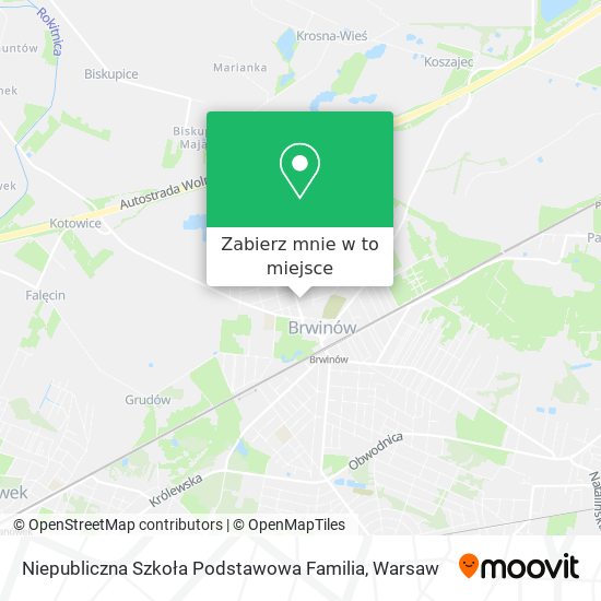 Mapa Niepubliczna Szkoła Podstawowa Familia