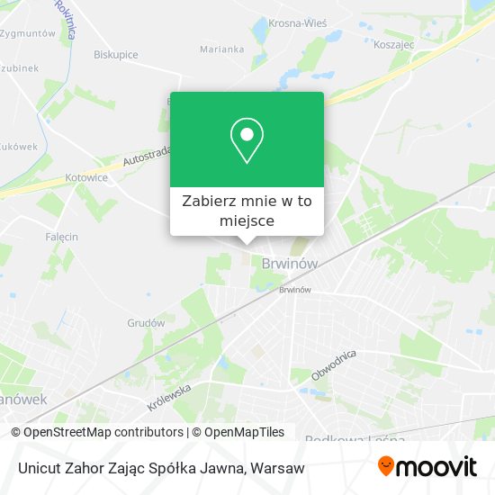 Mapa Unicut Zahor Zając Spółka Jawna