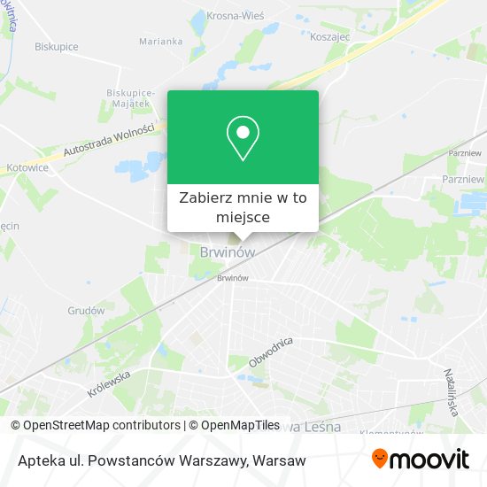 Mapa Apteka ul. Powstanców Warszawy