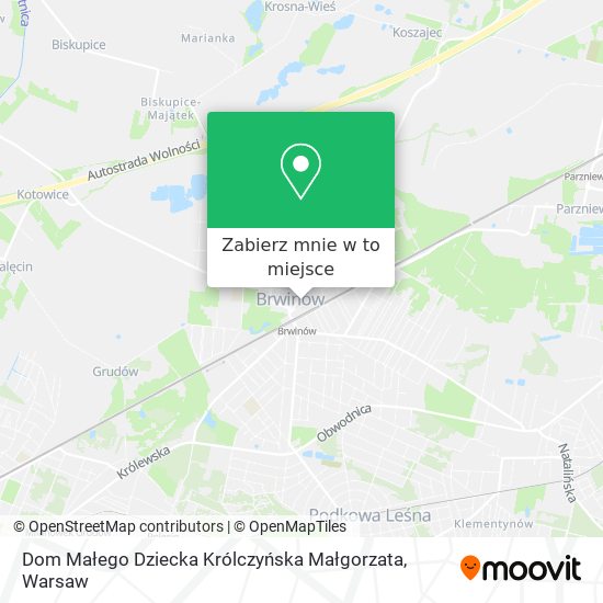 Mapa Dom Małego Dziecka Królczyńska Małgorzata