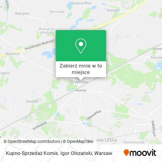 Mapa Kupno-Sprzedaż Komis. Igor Olszański