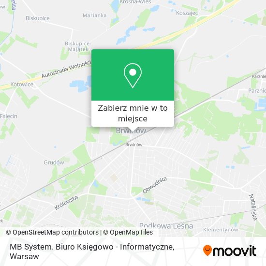 Mapa MB System. Biuro Księgowo - Informatyczne