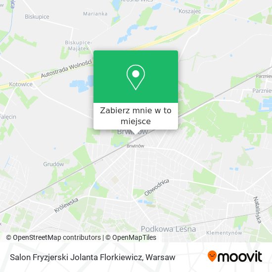 Mapa Salon Fryzjerski Jolanta Florkiewicz