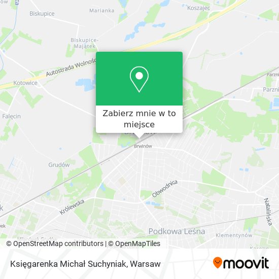 Mapa Księgarenka Michał Suchyniak