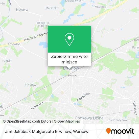 Mapa Jmt Jakubiak Małgorzata Brwinów