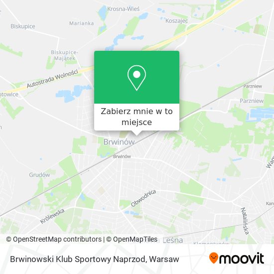 Mapa Brwinowski Klub Sportowy Naprzod