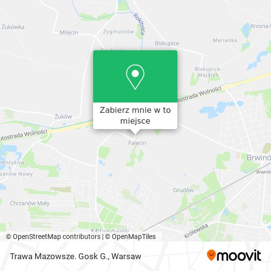 Mapa Trawa Mazowsze. Gosk G.