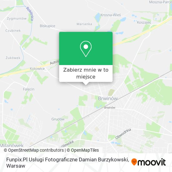 Mapa Funpix.Pl Usługi Fotograficzne Damian Burzykowski