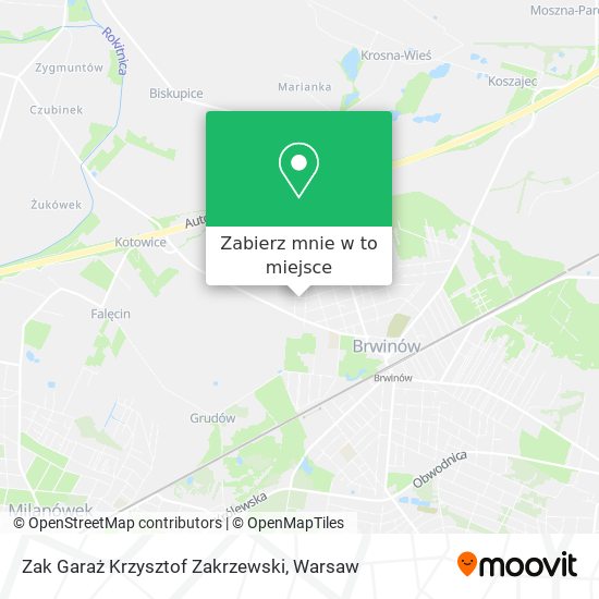 Mapa Zak Garaż Krzysztof Zakrzewski