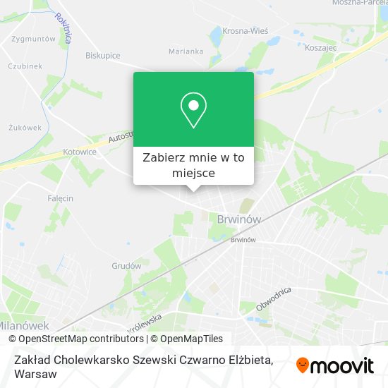 Mapa Zakład Cholewkarsko Szewski Czwarno Elżbieta