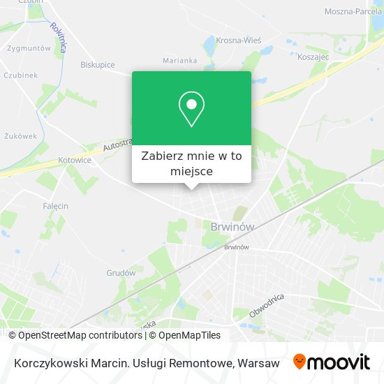 Mapa Korczykowski Marcin. Usługi Remontowe