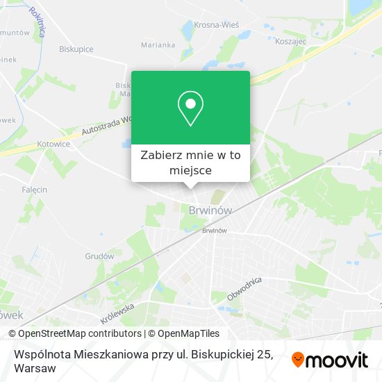 Mapa Wspólnota Mieszkaniowa przy ul. Biskupickiej 25