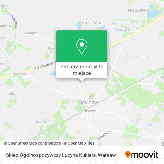 Mapa Sklep Ogólnospożywczy Lucyna Kukieła