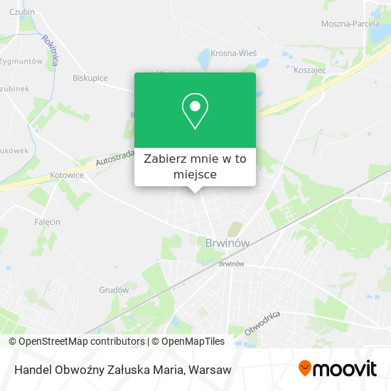 Mapa Handel Obwoźny Załuska Maria