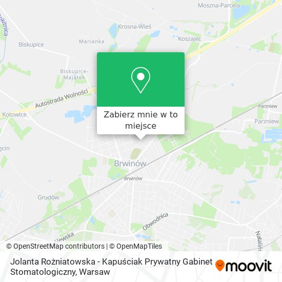 Mapa Jolanta Rożniatowska - Kapuściak Prywatny Gabinet Stomatologiczny