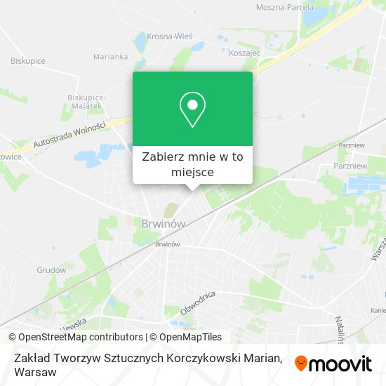 Mapa Zakład Tworzyw Sztucznych Korczykowski Marian