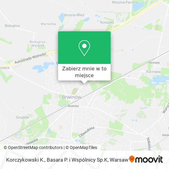 Mapa Korczykowski K., Basara P. i Wspólnicy Sp.K