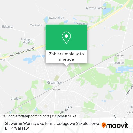 Mapa Sławomir Warszywko Firma Usługowo Szkoleniowa BHP