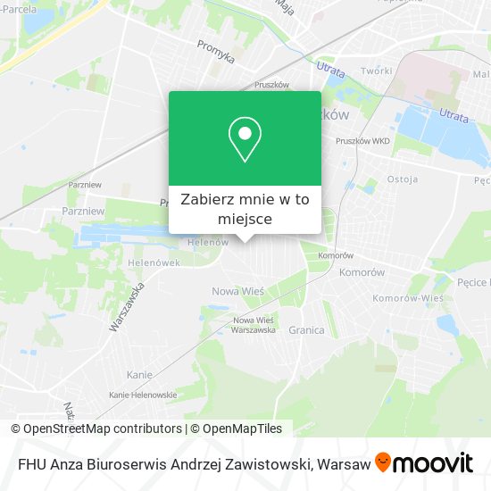 Mapa FHU Anza Biuroserwis Andrzej Zawistowski