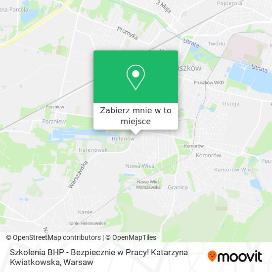 Mapa Szkolenia BHP - Bezpiecznie w Pracy! Katarzyna Kwiatkowska