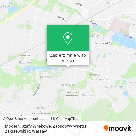 Mapa Modern. Szafy Wnękowe, Zabudowy Wnętrz. Zakrzewski P.