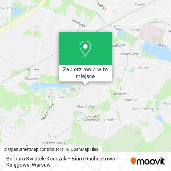 Mapa Barbara Kwiatek-Kończak ~Biuro Rachunkowo - Księgowe