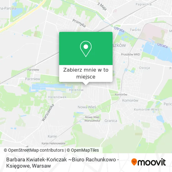 Mapa Barbara Kwiatek-Kończak ~Biuro Rachunkowo - Księgowe