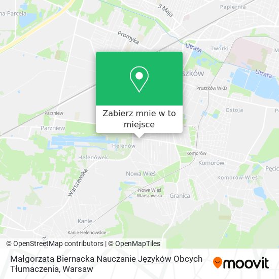 Mapa Małgorzata Biernacka Nauczanie Języków Obcych Tłumaczenia