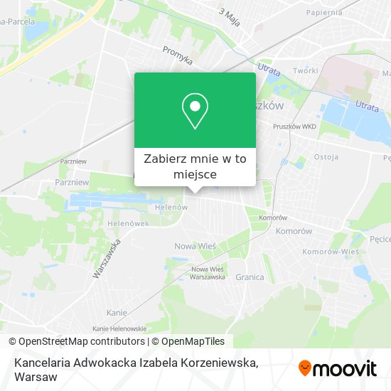 Mapa Kancelaria Adwokacka Izabela Korzeniewska