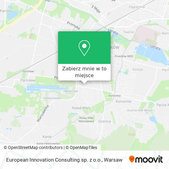 Mapa European Innovation Consulting sp. z o.o.