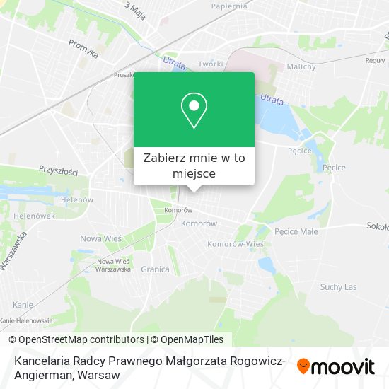 Mapa Kancelaria Radcy Prawnego Małgorzata Rogowicz-Angierman