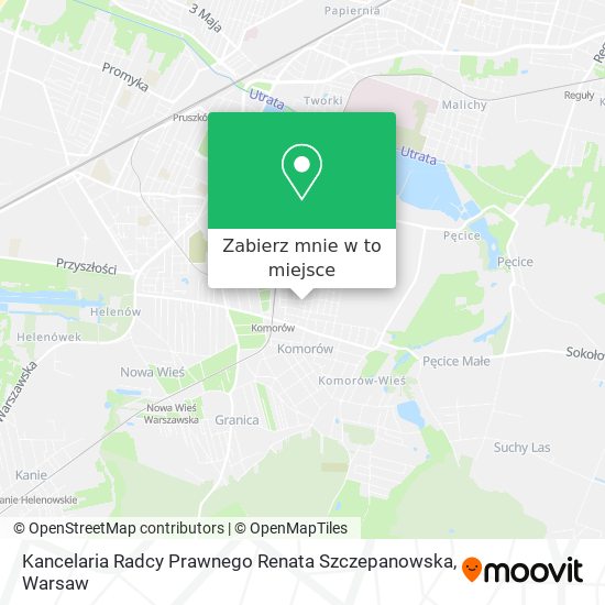 Mapa Kancelaria Radcy Prawnego Renata Szczepanowska