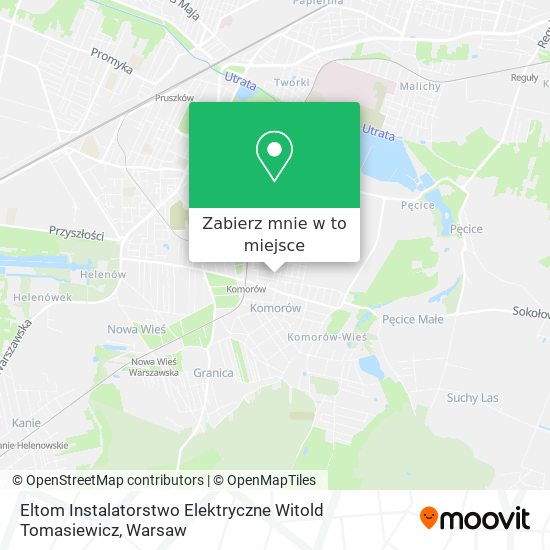 Mapa Eltom Instalatorstwo Elektryczne Witold Tomasiewicz