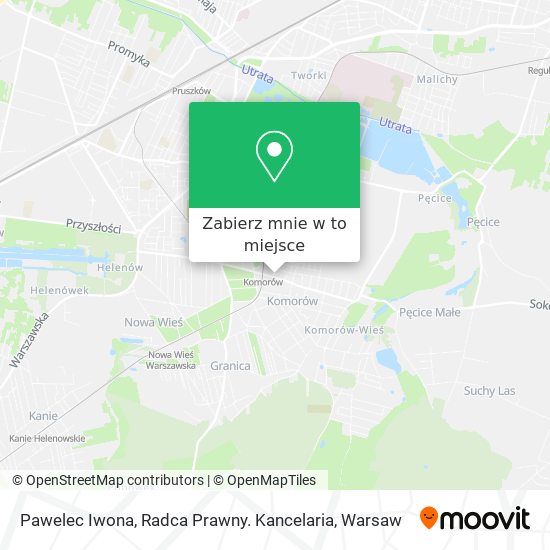 Mapa Pawelec Iwona, Radca Prawny. Kancelaria