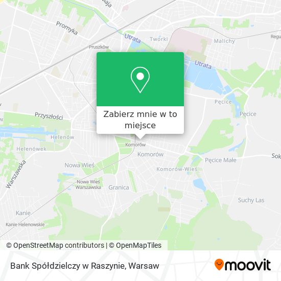 Mapa Bank Spółdzielczy w Raszynie