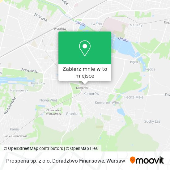 Mapa Prosperia sp. z o.o. Doradztwo Finansowe