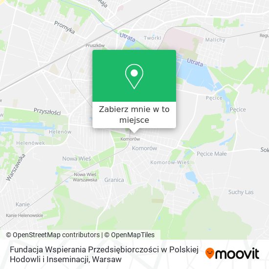 Mapa Fundacja Wspierania Przedsiębiorczości w Polskiej Hodowli i Inseminacji