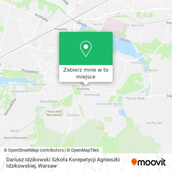 Mapa Dariusz Idzikowski Szkoła Korepetycji Agnieszki Idzikowskiej