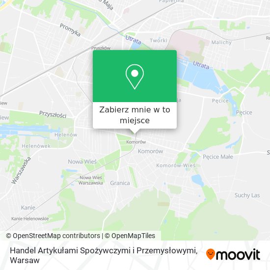 Mapa Handel Artykułami Spożywczymi i Przemysłowymi