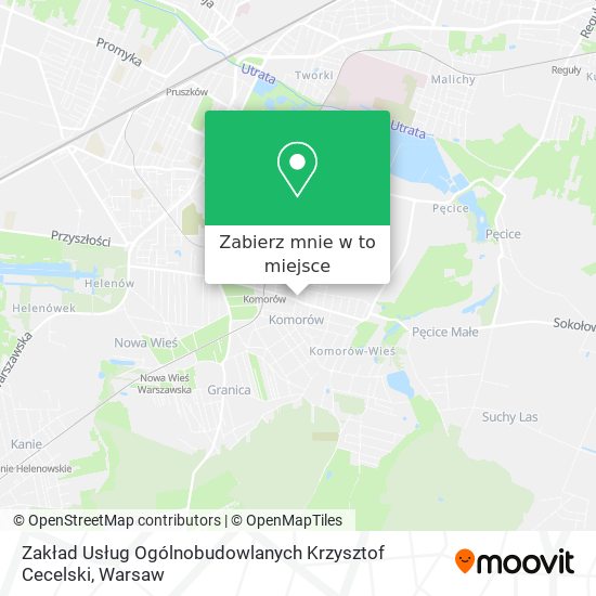 Mapa Zakład Usług Ogólnobudowlanych Krzysztof Cecelski