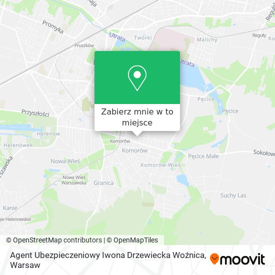 Mapa Agent Ubezpieczeniowy Iwona Drzewiecka Woźnica