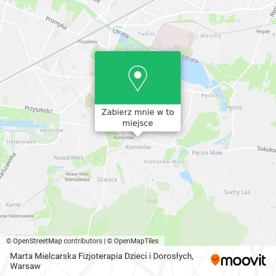 Mapa Marta Mielcarska Fizjoterapia Dzieci i Dorosłych