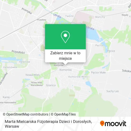 Mapa Marta Mielcarska Fizjoterapia Dzieci i Dorosłych