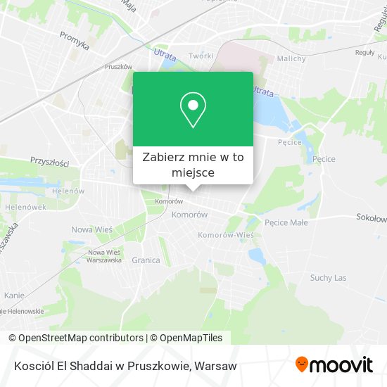 Mapa Kosciól El Shaddai w Pruszkowie